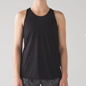 Lululemon Fit Physique Tank Black / Suited Print White Black Size 4